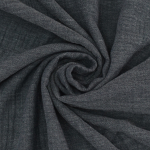 donkerblauw | Katoenen mousseline double gauze Melange, donkerblauw