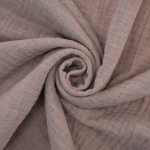 rose millennial | Tissu double gaze de coton, beige rosée