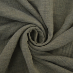 taupe | Katoenen mousseline double gauze Melange, taupe