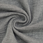 dunkelgrau meliert | Musselin recycled four layers, dunkelgrau meliert