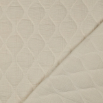 naturel | Mousseline doorgestikte stof , naturel