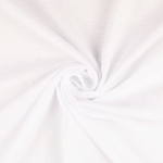 wit | Katoenen mousseline double gauze, wit