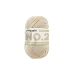 ivoire | Pelote de laine coton & kapok myboshi No.2 laine d'été, 50g, ivoire