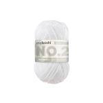 blanc | Pelote de laine coton & kapok myboshi No.2 laine d'été, 50g, blanc