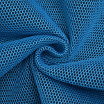 turquoise | 3D mesh stof met geweven achterkant, turquoise