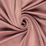 vieux rose | Tissu nicki jersey velours côtelé, vieux rose