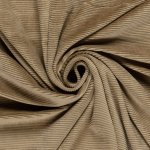 beige foncé | Tissu nicki jersey velours côtelé, beige foncé