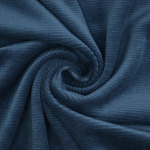 bleu foncé | Tissu nicki jersey velours côtelé, bleu foncé