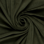 vert olive | Tissu nicki jersey velours côtelé, vert olive