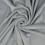 gris | Tissu nicki polaire stretch polyester Eva, gris