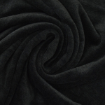 antraciet | Nicky velours uni, antracietgrijs