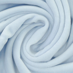 babyblauw | Nicky velours uni, babyblauw