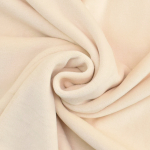 crèmekleurig | Nicky velours uni, crèmekleurig
