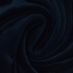bleu foncé | Tissu nicki jersey velours coton Sandrine, bleu foncé