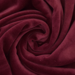 wijnrood | Nicky velours uni, wijnrood