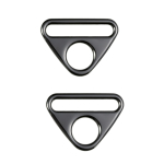 metaal | Driehoekige ring gesp 40 mm, gunmetal