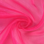 rose fuchsia | Tissu organza fuchsia