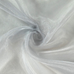 gris argent | Tissu organza, gris argent