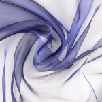 bleu marine, noir | Tissu organza deux tons, marine-noir