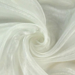 wollweiss-natur | Organza wollweiß