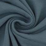 jeansblauw | Ottoman jersey uni, jeansblauw