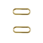 goud | Ovale ring 25 mm, gouldkleurig