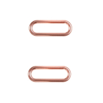 roségoudkleurig | Ovalring 25 mm, roségoudkleurig