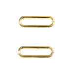 goud | Ovale ring 30 mm, goudkleurig