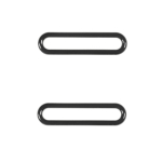 metaal | Ovale ring 40 mm smal, gunmetal
