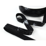 noir | Galon Paillettes 2 cm, noir