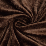 marron foncé | Tissu panne de velours, marron foncé