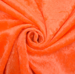 orange fluo | Tissu panne de velours, orange fluo
