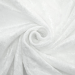 blanc | Tissu panne de velours, blanc