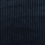 bleu foncé | Tissu fausse fourrure côtelé Stripy, bleu foncé