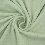 vert tilleul | Tissu jersey maille tricot Ajour, vert tilleul