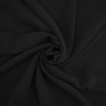 noir | Tissu crêpe georgette polyester Uni, noir