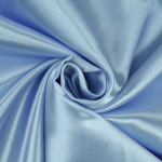 bleu clair | Tissu satin polyester uni, bleu clair