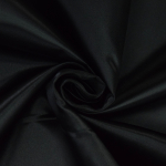 noir | Tissu satin polyester uni, noir
