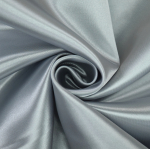 gris argent | Tissu satin polyester uni, gris argent