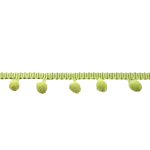 vert | Ruban à pompons demi-gros, vert pomme 20 mm