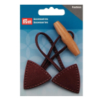 braun | Prym Knebelverschluss 15 x 5 cm braun