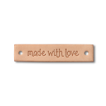 naturel | Prym Label cuir made with love rectangulaire