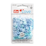 turquoise clair, bleu, bleu clair | Prym Love Color Snaps Mini Boutons pression, bleu clair