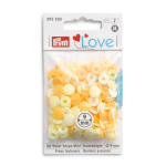 jaune, jaune clair, nacré | Prym Love Color Snaps Mini Boutons pression, jaune clair