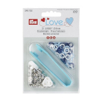 blau | Prym Love Jersey Druckknopf 8 mm blau