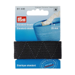 noir | Prym Elastique standard 25 mm, 1 m, résistant à l'ébullition, noir