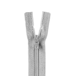 gris argent | Fermeture éclair à spirale (4mm) non séparable Opti 4801, gris argent