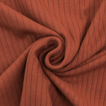 rouille  | Tissu jersey de coton côtelé, rouille