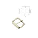 zilver | Metalen gesp, 31mm, zilverkleurig