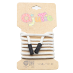 blanc | Cordon sweat capuche avec embouts 5mm, cordon rond, blanc